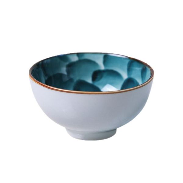 

handpainted ceramic bowl retro japanese style soup rice tableware bowls