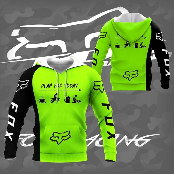 

men's hoodies & sweatshirts hoodie sweatshirtmen's brand 3d digital print casual jacket spring autumn motorcycle, Black