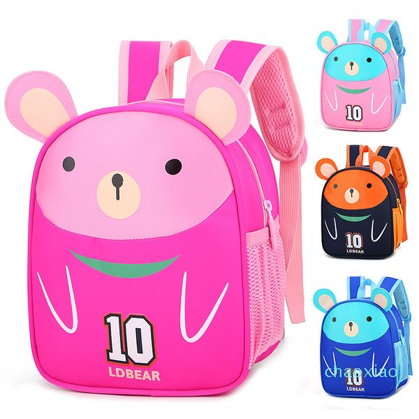 

bear children's shoulder kindergarten bag cartoon cute backpack 009