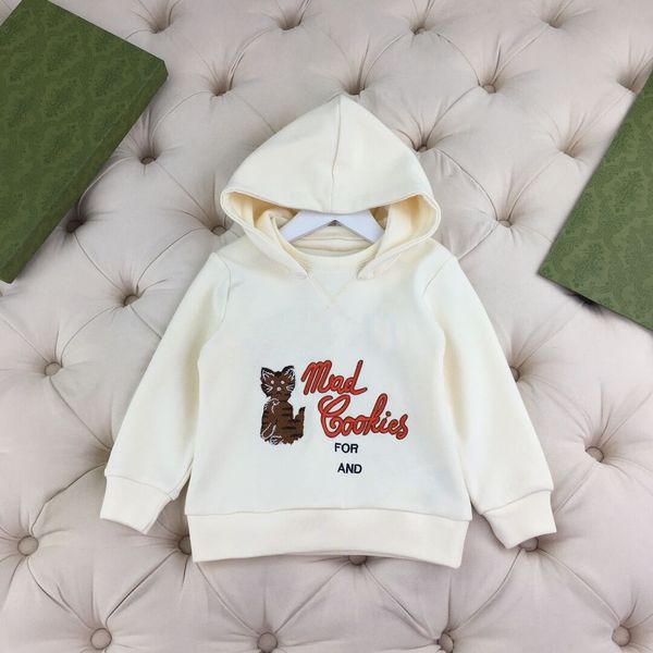 

kids hoodie pants sets embroidery hoodies childrens autumn round neck tracksuit clothing long sleeve trousers set girls sports boys wear siz, Black