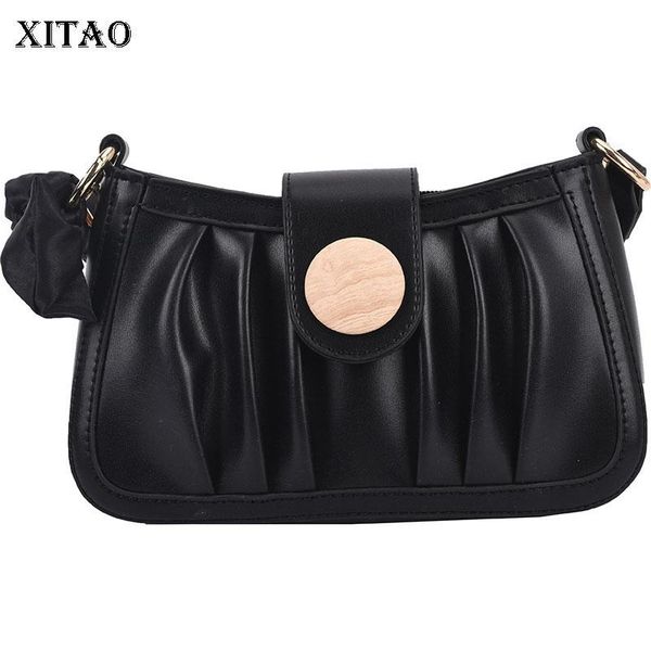 

evening bags xitao pleated shoulder fashion niche design messenger women wild high-end sense of western style bag cll1814