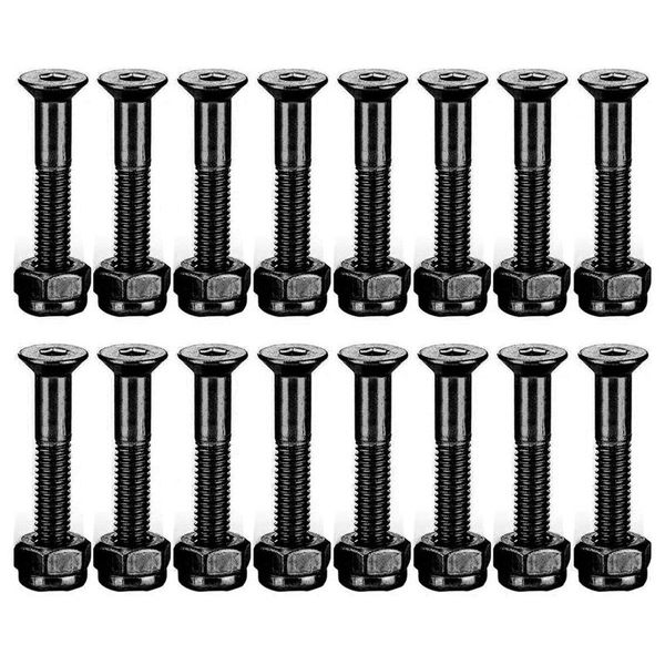 

set 1 inch skateboard mounting hardware screws bolts parts skateboarding