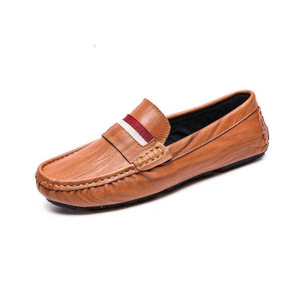 

autumn and winter trend fashion doudou shoes men's korean casual driving leather breathable young, Black