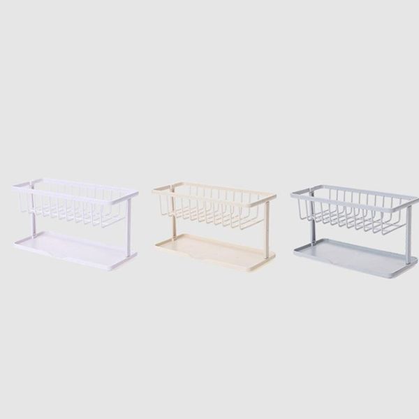 

kitchen storage & organization wash double layer detachable drain rack organizer stand holder soap sponge bathroom accessories