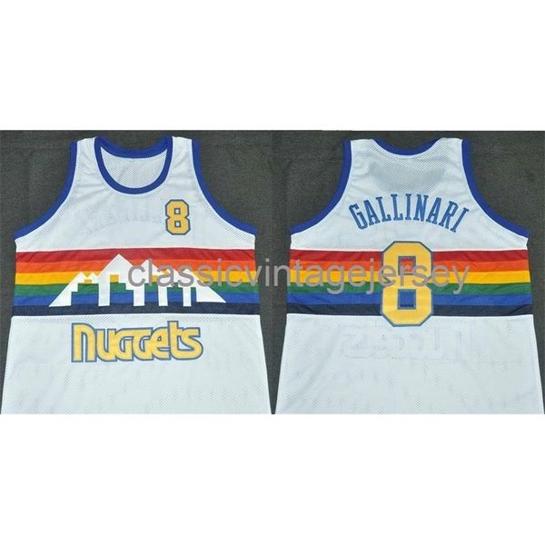 

stitched custom danilo gallinari home classics basketball jersey ncaa men basketball jerseys, Black