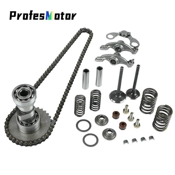 

motorcycle cylinder head parts camshaft intake exhaust valve springs rocker timing chain for lf lifan 125cc horizontal engines pedals