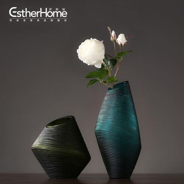 

vases nordic creative art glass flowers vase home decor crafts room wedding decoration objects vintage parlor ornaments gifts