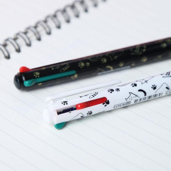 

ballpoint pens 1 pcs students stationery cute pen cartoon 4 color, Blue;orange