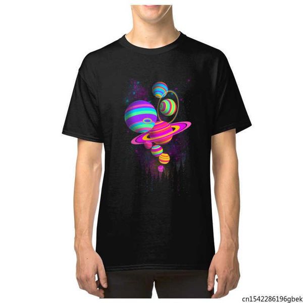 

men's t-shirts bubble gum universe print graphic t-shirt, White;black