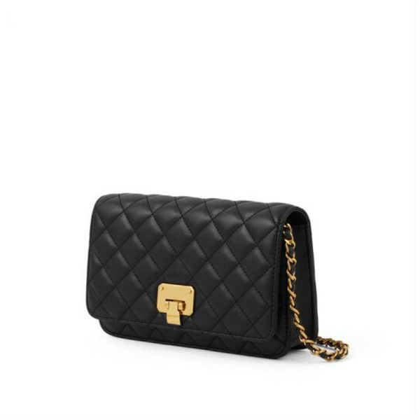 

style spring summer sterling chain shoulder cross-body bag ladies handbag horizontal solid color simple 490430 waist bags