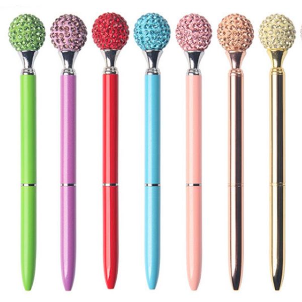

ballpoint pens diamond pen metal gift crystal advertising transparent box multi-color optional, Blue;orange