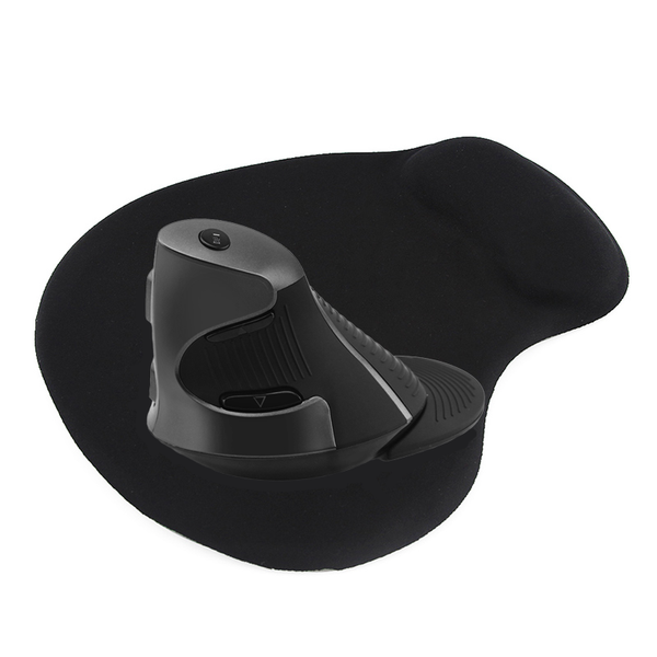 

mice delux m618 2.4g wireless vertical mouse ergonomic healthy gaming mause 1600 dpi usb optical with pad for lappc