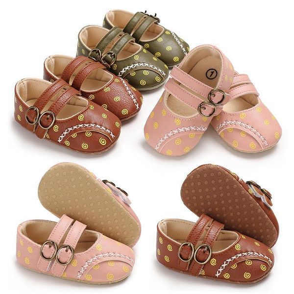 

first walkers style print crib brand baby toddler moccasins soft bottom pu leather shoes 0-18 months