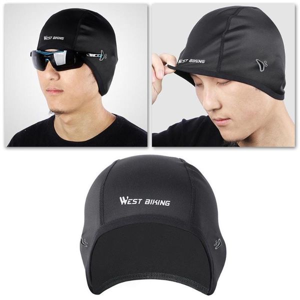 

cycling caps & masks men's outdoor riding warm fleece windproof and cold hat winter running ski headgear, Black
