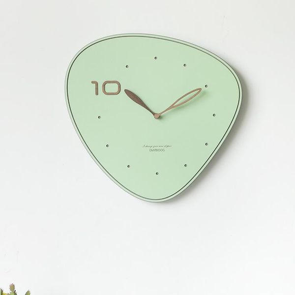 

modern decor silence wall clocks wooden nordic creativity children room simple horloge murale home fashion ek50bgz
