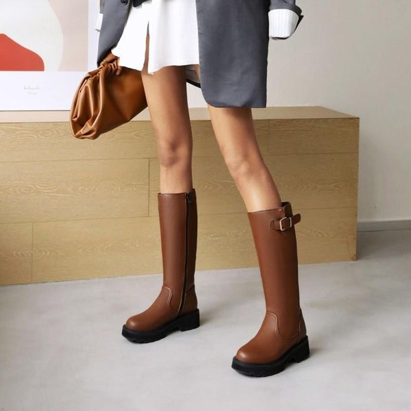 

boots the 2021 vintage high knight flat large for women l-12, Black