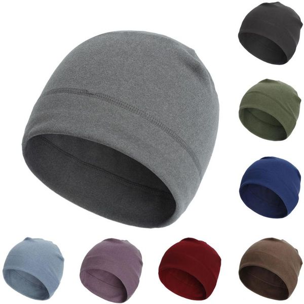 

beanies fleece winter hat men solid cool skullies outdoor sports gorro ski caps autumn bonnet running hats for women