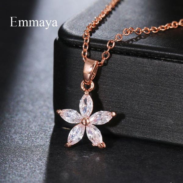 

emmaya fashion shiny star appearance neckalce for women&girls dress-up three color choice in banquet cute jewelry pendant necklaces, Silver