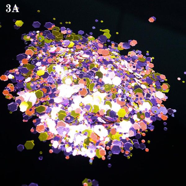

nail glitter kxy 50g/pack sequins flakes diy hexagon sparkly colorful ultra-thin spangles manicure nails art decorations, Silver;gold