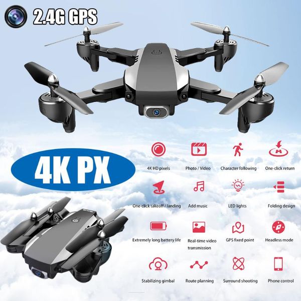 

2.4g wifi fpv 4k hd video camera wide angle foldable rc quadcopter drone drones