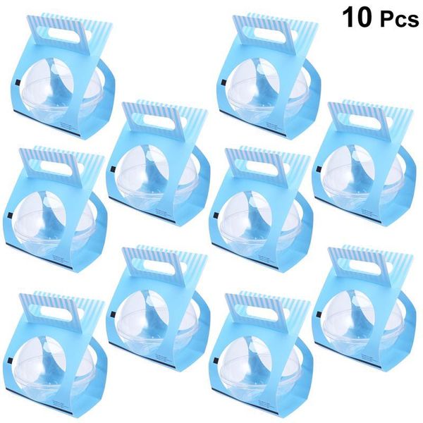 

storage bottles & jars 10pcs round plastic cake moon box packaging container mooncake boxes transparent baking packing party