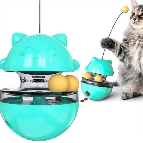 

cat toys toy interactive tumbler funny ball stick feeder supplies pet