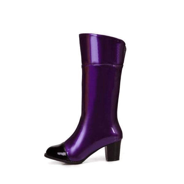 

boots big size simple medium women woman winter shoes botas, Black