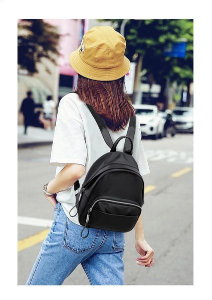 

backpack 2021 shoulder bag large capacity travel fashion casual solid color double zipper anti-theft