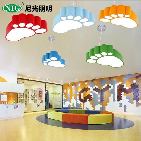 

ceiling lights color feet kindergarten led cartoon eye protection children's school hanging line playground