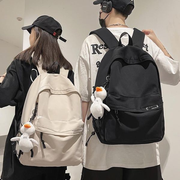 

backpack enlarge men's simple large capacity women's leisure junior high school students' schoolbag notebook bag