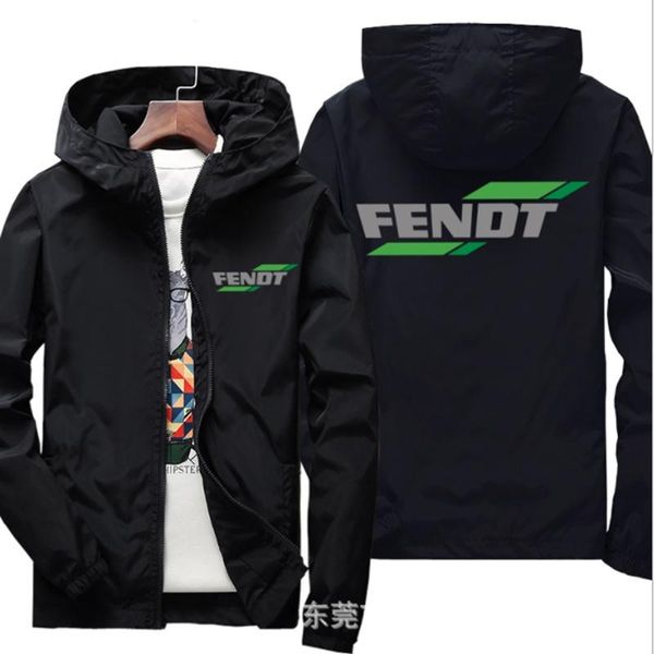

men's hoodies & sweatshirts 2021 motorcycle jacket windproof for fendt logo riding hooded suit windbreaker racing zipper coat, Black