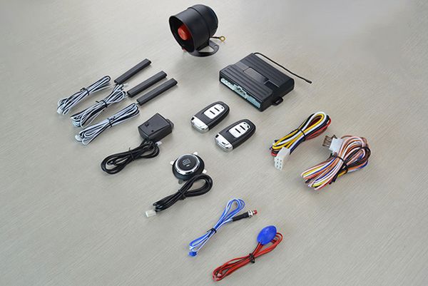 

universal car push button start alarm security keyless entry system