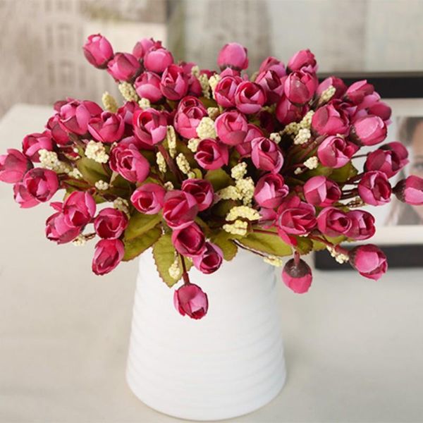 

decorative flowers & wreaths artificial flower magnolia camellia heads floral wedding peony bouquet hydrangea decoration
