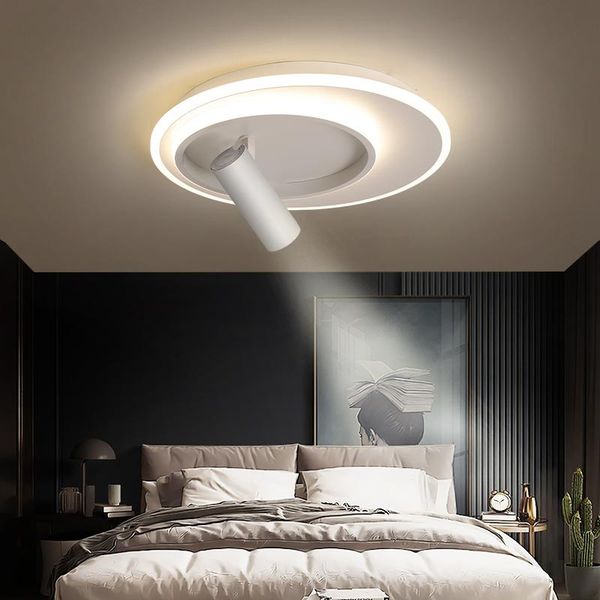 

ceiling lights modern white round led lamp for bedroom living room kitchen design chandelier with spotlight indoor lighting fixture