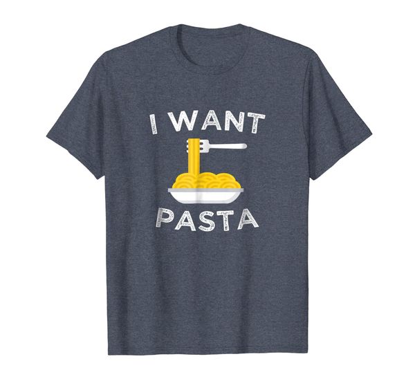 

i want pasta funny tshirt for pasta lovers, White;black