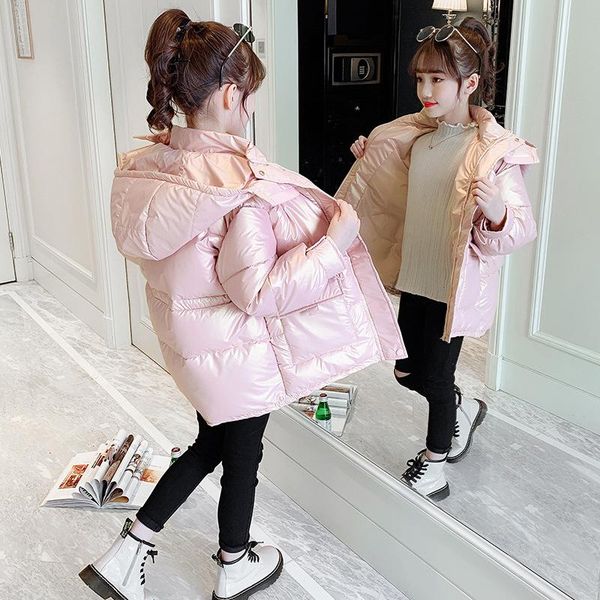 

down coat black winter jacket parka for kids cotton girls jackets children clothing snow wear outerwear boy clothes, Blue;gray