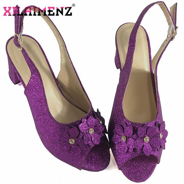 

fashion summer style women pumps shoes purple color african casual high heel ladies flower sandals dress, Black