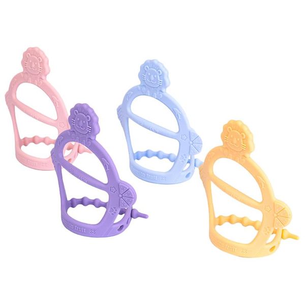 

pacifiers# 4pcs silicone teether lovely adjustable bracelet teething for baby