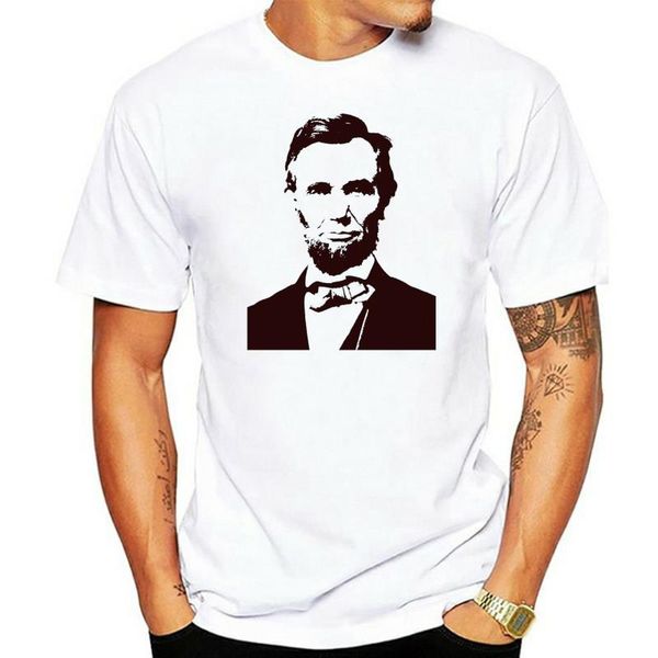 

men's t-shirts abraham lincoln portrait essential t-shirt, White;black