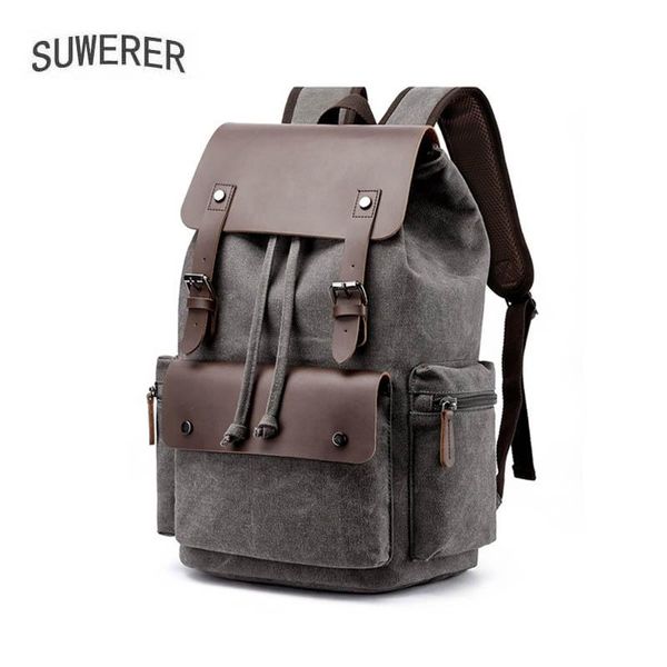 

backpack canvas casual bag computer men's and women's student schoolbags