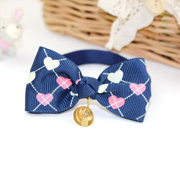 

cat collars & leads 1 piece fashion pet bow bells tie adjustable dog leashes puppy kitty cute kawaii bowknot accessories