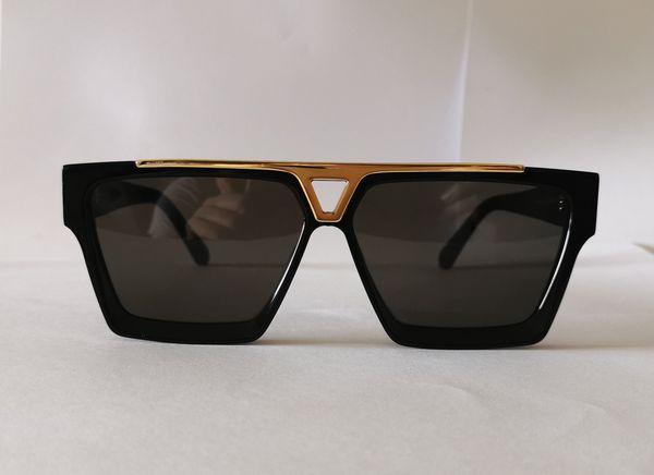 

luxu square sunglasses gold black grey lens sunnies classic sun glasses for men uv400 protection eyewear accessories with box, White;black