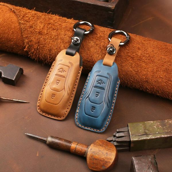 

keychains for ford explorer fiesta focus kuga fusion f-150 car key cover bag accessories keychain keyring, Silver