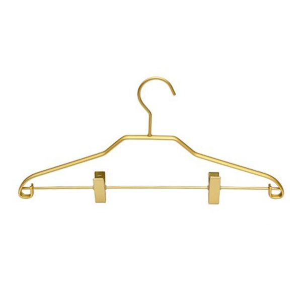 

hangers & racks 5pcs/lot metal clothes aluminum alloy coat hanger with clips dry wet hanging household laundry rack