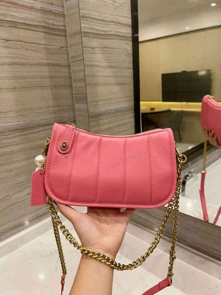 

2021 reform pearl mahjong bag genuine leather women handbag shoulder