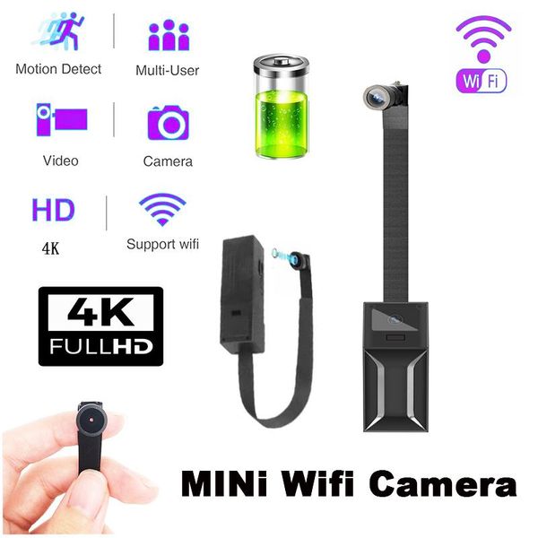 

mini cameras hd 4k ip webcam wireless wifi camera motion detection night vision surveillance camcorder p2p/ap wide angle micro cam