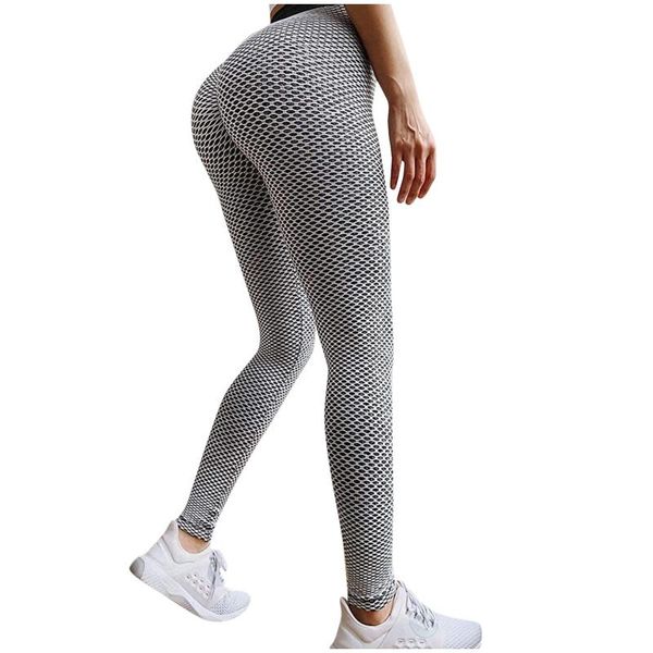 

women's leggings fitness women fashion patchwork print high elastic waist push up ankle length polyester trousers quick-drying leggins, Black