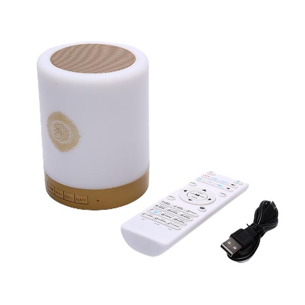 

-wireless bluetooth speaker colorful led light quran koran reciter muslim support mp3 fm tf card radio remote control portable speakers
