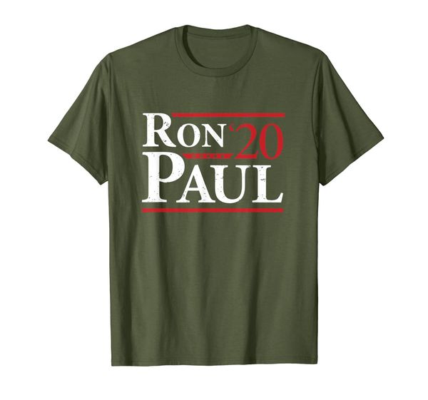 

ron paul for president 2020 election libertarian t-shirt, White;black
