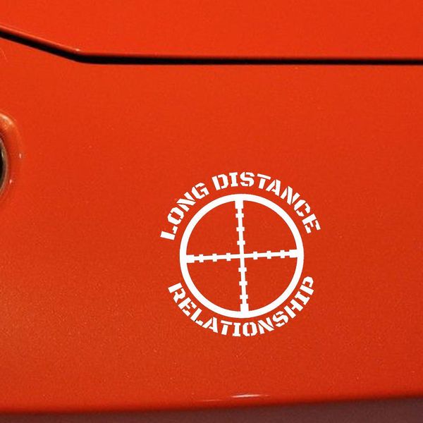 

car decal long distance relationship decal usmc army navy sniper seal commando reconnaissance car decal , 15cm*15cm